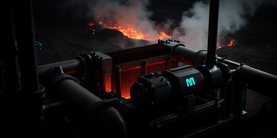 Volcanic material pump cooling matrix